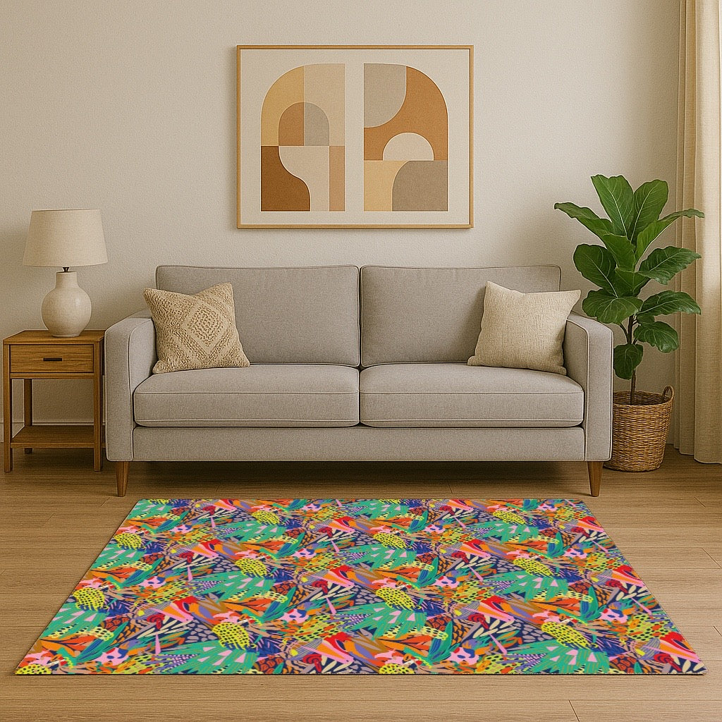 Feuilles Exotiques - Tapis